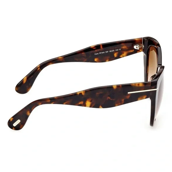 NEW FT0940/S 55F TOM FORD CARA TF940 55F WOMEN HAVANA BROWN  display picture 1